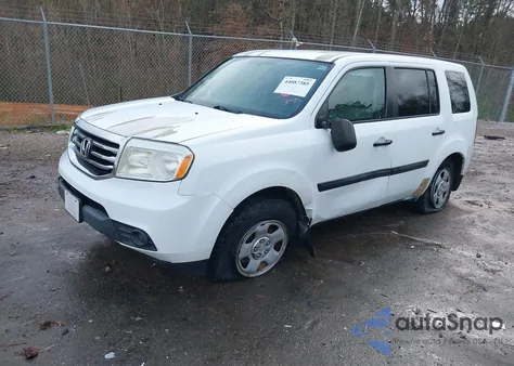 2013 Honda Pilot Lx из США, поврежденный, VIN 5FNYF3H24DB038444
